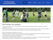 Tablet Screenshot of hondenschool-de-samenwerking.nl
